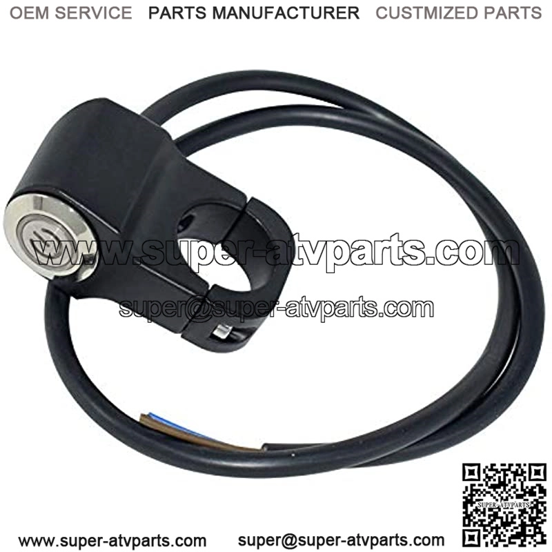 22mm 7/8" ON-Off Motorcycle Switches Handlebar Mount Healight Fog Light Switch with Blue Indicator Light 12V - Image 4