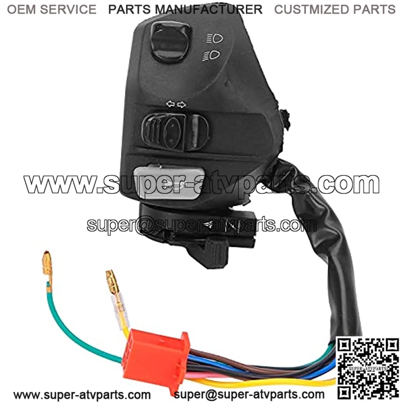 2PCS Handlebar Switch Handlebar Horn Switch Handlebar Turn Signal Switch 22mm Headlight Control Button Universal for Motorcycles ATVs - Image 2