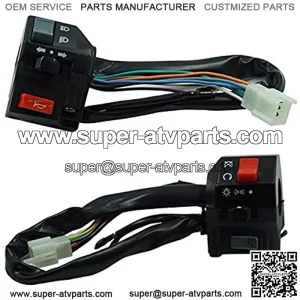 Universal Motorcycle Handlebar Control Switches Motocross ATV Off-Road Motorbike Switch Motorcycle Accessories (Color : Left and Right)