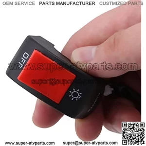 Light Control Switch Motorcycle Handlebar Horn Turn Signal Switch Headlight Ignition Switch Control,red