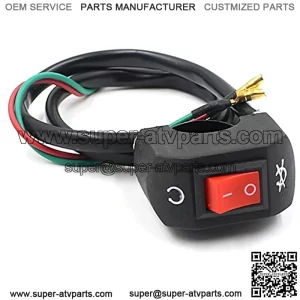 7/8" Handlebar Motorcycle Quad Moped Bike ATV On/Off Kill Switch Flip Universal