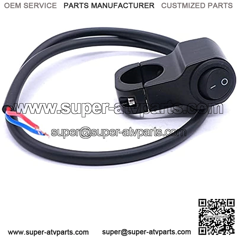 12v Motorcycle ATV Handlebar Push Button Switch O/I Aluminum Alloy Control Switch with 50cm Connect Line - Image 4