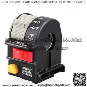Left Handlebar Switch Assembly with Hi-Lo-Off Replacement for Polaris 4011835 4010591 4010560 2010340 4010592 4011385