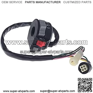 59V-83973-09-00 Left Handlebar Switch Control Engine Start Run Off Headlight for Yamaha Big Bear 350 Warrior 350 Moto-4 225/250/350 PRO-4 Terra Pro YFM225/250/350 YFP350 YFU