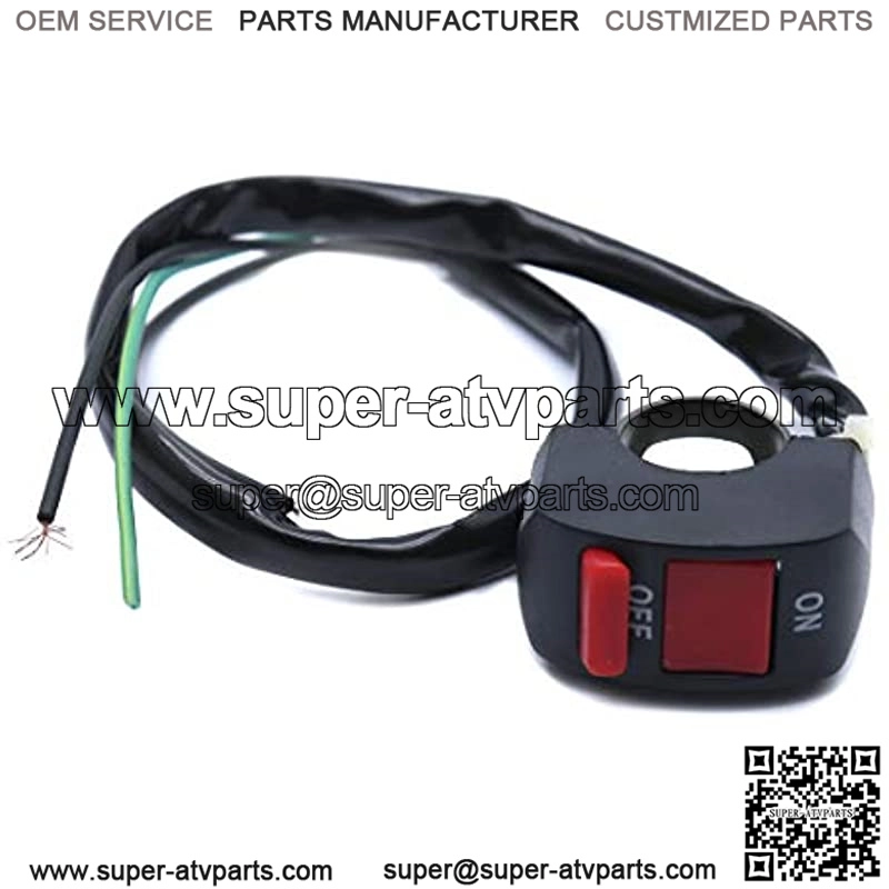 2 Pcs Motorcycle ATV Handlebar ON Off Switch for Headlight Angel Eyes Spotlight, Fit for 7/8" Handlebar - Image 2