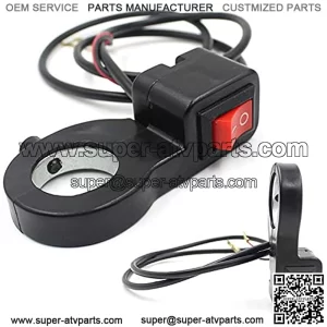 Motorcycle Headlight Switch Universal Motorcycle ATV SUV Handlebar Headlight On Off Button Control Switch Motorcycle Parts Ignition (Color : Black)
