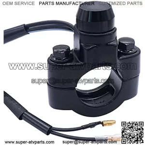 12V Motorcycle Handlebar Push Switch Engine Stop Start Kill Switch 7/8inch 22mm with Mounting Backplate for ATV,Dirt Pit Bike,Scooter,Quad Switch K-F011