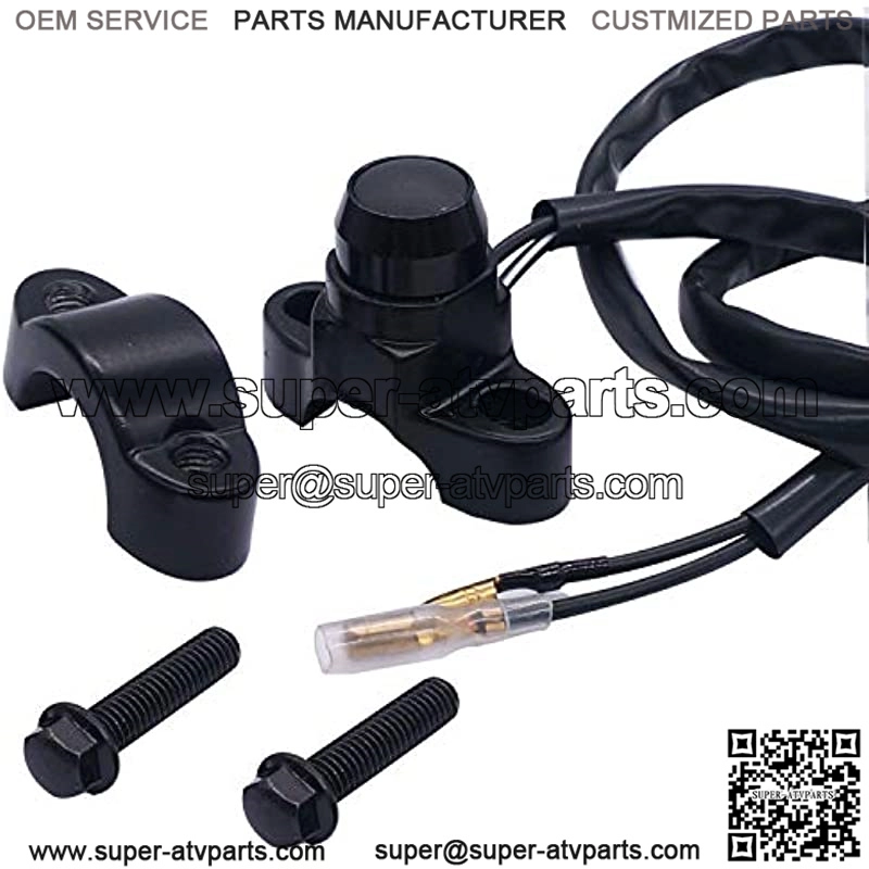 12V Motorcycle Handlebar Push Switch Engine Stop Start Kill Switch 7/8inch 22mm with Mounting Backplate for ATV,Dirt Pit Bike,Scooter,Quad Switch K-F011 - Image 3