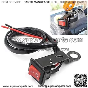 2pcs Motorcycle Switch ON/OFF Button Power Control ATV Moto Handle Switch Electric Bike Handlebar Switch Accident Light Switch