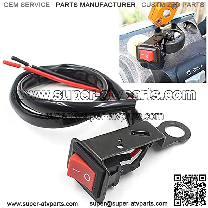 2pcs Motorcycle Switch ON/OFF Button Power Control ATV Moto Handle Switch Electric Bike Handlebar Switch Accident Light Switch