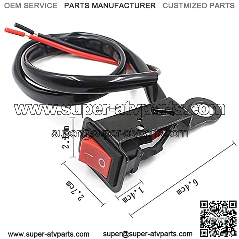 2pcs Motorcycle Switch ON/OFF Button Power Control ATV Moto Handle Switch Electric Bike Handlebar Switch Accident Light Switch - Image 3