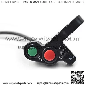 Motorcycle Light Switch with Turn Signal Headlight Horn Function for 7/8" 22mm Handlebar Black