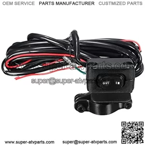 Motorcycle ATV/UTV 3 Meters Winch Rocker Switch Handlebar Control Line Kits 12V Full Sealed Switch Connectors Supplies Motorcycle Parts