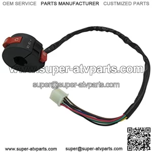 7 Wire Left Handlebar Switch Button Housing for 50 70 90 110 125cc ATV Quad