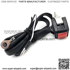 Universal Red 7/8" Handlebar Starter/Kill Cut Off Stop Switch Push Button For Motorcycles ATVs Scooters Snowmobiles