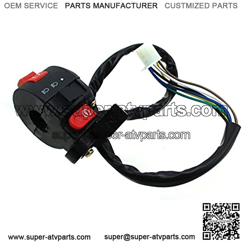 3 Function 7 Wire 7/8" 22mm Kill Start Light Choke Switch For ATV Quad 4 Wheeler Taotao Sunl Roketa Kazuma 50cc 70cc 90cc 110cc 125cc - Image 3