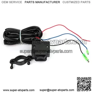 Waterproof Black ATV/UTV 3M Winch Rocker Switch Handlebar Control Line Durable