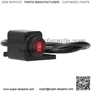 for Motorcycle ATV with 0.4in Mounting Hole(Right Side) Waterproof Handlebar Switch Headlight Fog Lamp ON?OFF?ON Button Motorcycle Switch Motorcycle Control Switch Motorcycle Kill Stop Switch Headlig