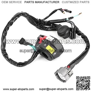 Motorcycle Handlebar Switch, Waterproof Universal Motorbike Handlebar Switch Left Horn Light Switch Control 35200?HB9?020 Fit for ATV TRX250R 1986?1989