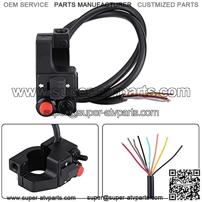 22mm Motorcycle ATV Handlebar Headlight Mount Push Horn Turn Switch for Honda for Yamaha for BMW GS + motorcycle control left motorcycle handlebar Handlebar Switch Motorcycle Switch M - Image 3