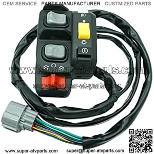 Left Handlebar Switch Electric Shift Start Stop Headlight for Honda TRX500 FourTrax Foreman 500 4x4 ES TRX500FE/TRX500FPE 2012-2013 35140-HR0-F01