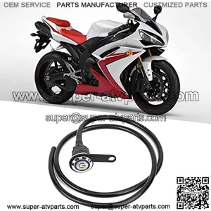 Light Handlebar Switch, Stainless Steel Motorcycle Handlebar Control Switch Headlight Spotlight Fog Light On-Off with Blue LED for Motorcycles, ATVs, Power Units