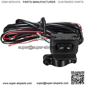 Motorcycle ATV/UTV 3 Meters Winch Rocker Switch Handlebar Control Line Kits 12V Full Sealed Switch Connectors Supplies