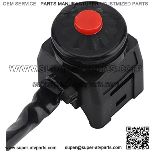 7/8" Motorcycle Handlebar Engine Start Kill Switch, Horn Flashlight Headlight Control ON/Off Button for Bicycle Boot Motorcycle ATV Scooter
