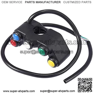 7/8" Handlebar Switches Assembly 5 Buttons for Motorcycle Race Bikes Plastic