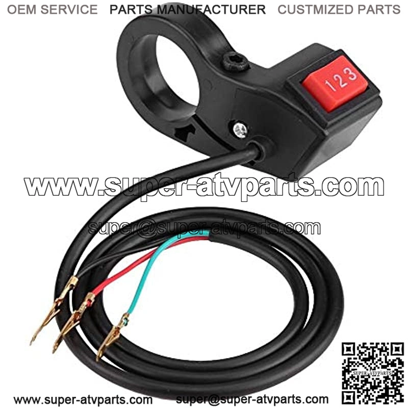 22mm 7/8in Handlebar Electric 3 Speed Module Switch Shift Compatible with Motorcycle E-Bike Scooter - Image 2