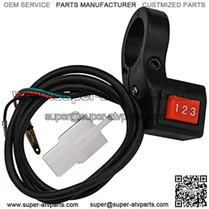 3-Speed Module Switch, 22mm 7/8 inch Handlebar Electric 3 Speed Module Switch for Motorcycle E-Bike Scooter