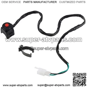 Motorcycle Handlebar Switch,7/8" Universal Motorcycle Handlebar Engine Start Kill Switch Horn Flashlight Headlight Control ON/Off for Motorcycle, Scooter, ATV