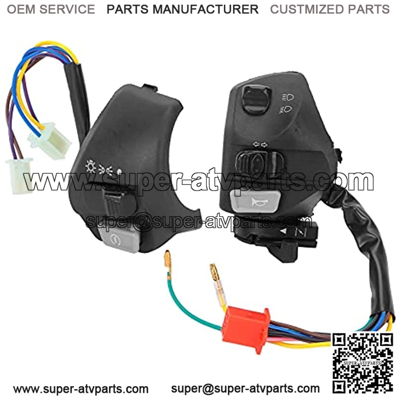 2PCS Handlebar Toggle Switch 22mm Headlight Turn Signal Control Button Universal for Motorcycles ATVs - Image 2