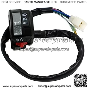 Left HandleBar Light Run Start Switch 4GB-83973-09-00 Compatible For Yamaha Kodiak 400 Big Bear 350 YFM350 Wolverine 350 Warrior 350 Grizzly 600