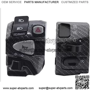 Motorcycle Handlebar Control Switches Assembly Fit for MSM NMAX 7/8" 22mm Handle Bar Headlight Warning Light Switch