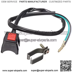 Motorcycle Handlebar Control Switch 1pc Motorcycle Start Stop Switch Button 22mm Handlebar for Scooter Dirt Bike ATV Quad Motocross Accessories for Motorcycle Handlebar
