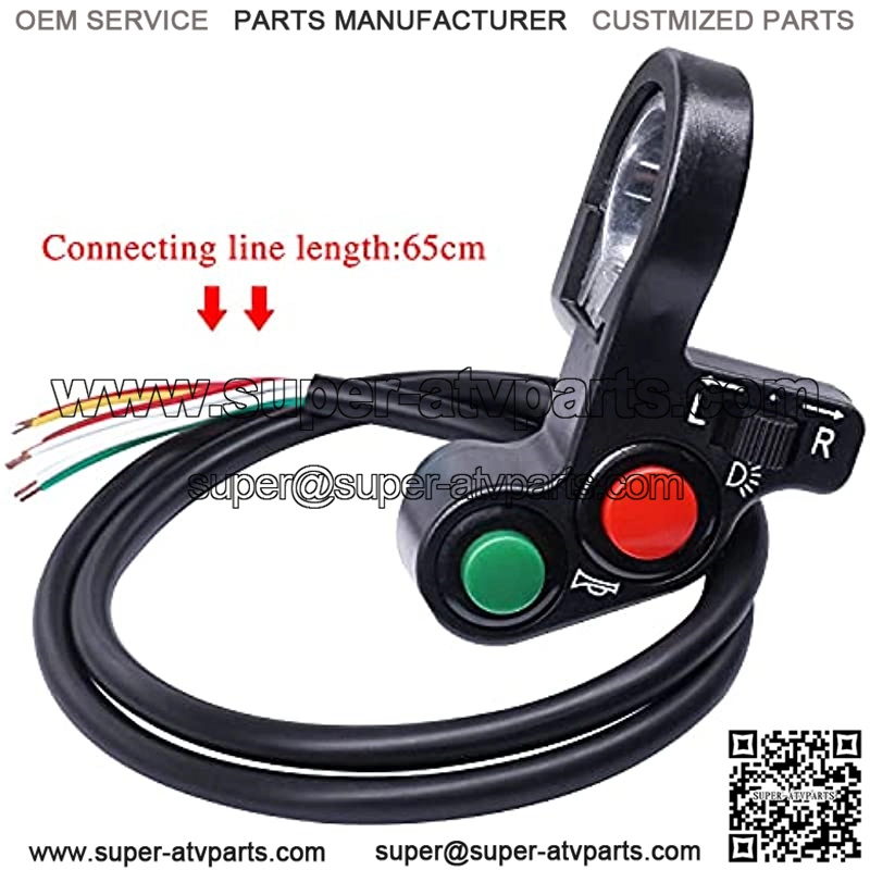 22mm 7/8" Motorcycle ATV turn signal headlight horn Handlebar Button Switch,motorcycle light switch,for Electric Motorcycle Scooter Dirt Pit Bike F-037 - Image 3