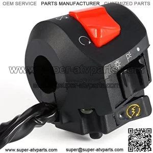 Pair Motorcycle 7/8" Handlebar Switch Handle Horn Turn Signal Light Control Push On Off Starter Kill Switch for S Cooter/SUV/Quad Bike/ATV/Dirt Bikes for 97-07 yzf600r yzf600 YZF 600 le