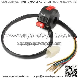 3-Function ATV Left Switch Assembly for 50 cc 70CC 90 cc 110cc 125 cc 150cc 200 cc 250cc ATVs Quad 4 Wheeler Taotao SunL JCL Coolster Kandi Supermach Tank