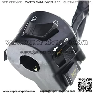 Handlebar Control Switch 7/8" 22mm Motorcycle Handlebar Switches with Horn Turn Signal High Low Beam Control with Wire
