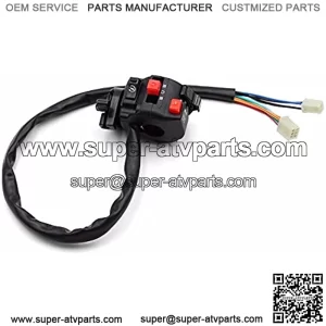 Replacement Part for Motorcycle ATV Quad Monkey Parts 9 Pin Left Side Handlebar Control Horn Turn Signal Light Start Switch Turn Signal Switch