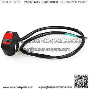 Universal Handlebar Motorcycle Switch ON/OFF Button Bullet Connector 12V Bike Handle Bar Stop Switch For LED Spotlight