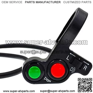 Motorcycle Handlebar Switch,22mm 7/8 Inch Motorcycle Headlight Turn Signal Light Horn Push Button Switch On/Off Control Switch Fits Most Motorcycles ATVs Scooters