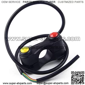 3 Push Buttons Handlebar 12V 7/8" 22mm Control Switch Button Handlebar Headlight Horn ON/OFF Switch Motorcycle ATV