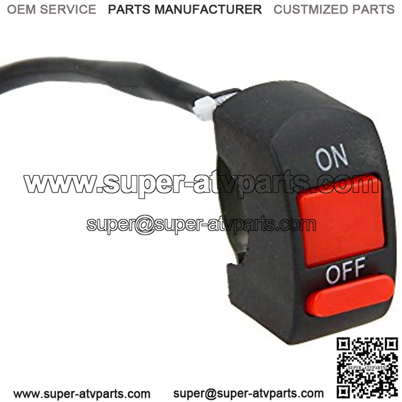 2 Wire on off Light Switch Universal for 7/8 inch 22mm Handlebar Motorcycle E-bike Electrombile Modified Vehicle - Image 2