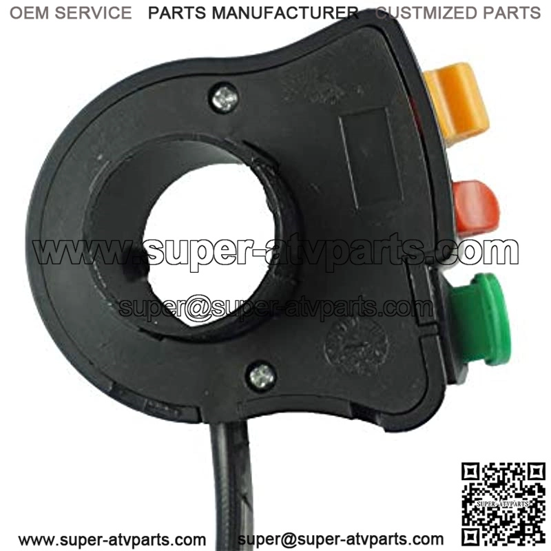 22mm 7/8" Universal Components Motorcycle Handlebar Switch 3 Control Button in 1 Headlight Turn Signal Horn Button for ATV Dirt Bike Moped (Color : Black) - Image 3
