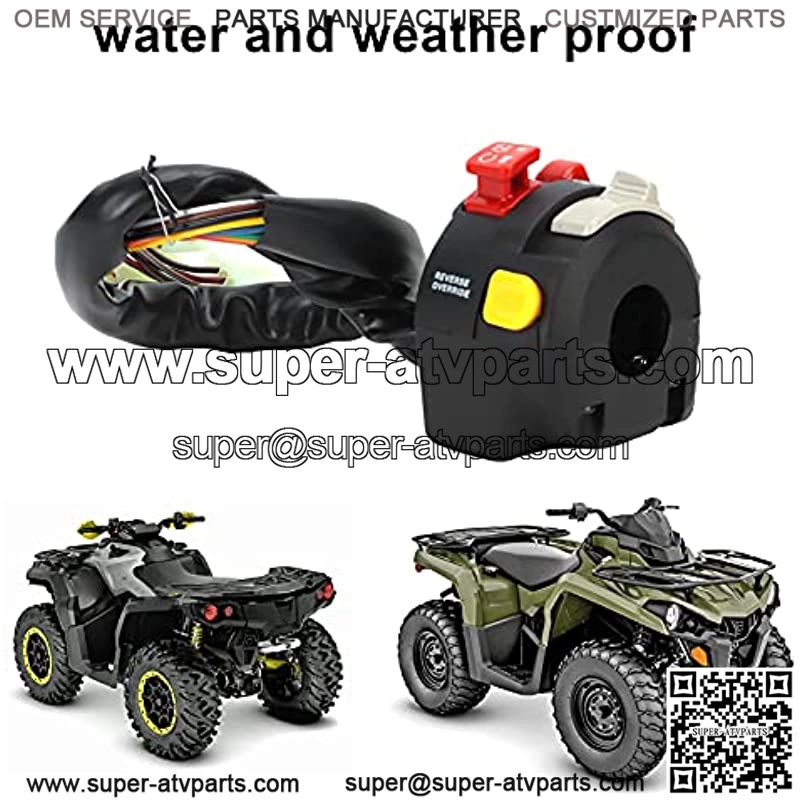 22mm Handlebar Switch High/Low Beam Light Turn Signal Ignition Waterproof Control Button - Image 4