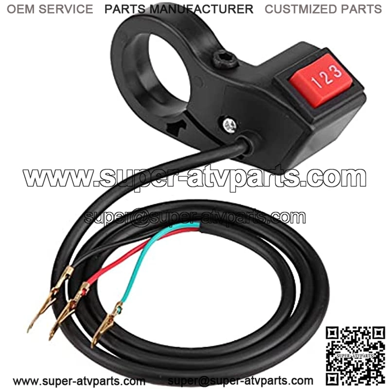 22mm 7/8in Handlebar Electric 3 Speed Module Switch Shift for Motorcycle E-bike Scooter handlebar rocker switch,handlebar switch,handlebar switches 7/8,3 speed switch ebike,3 speed switch,handle - Image 2