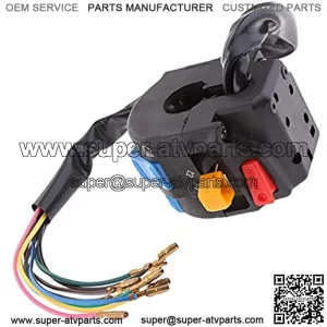 Motorcycle 7/ 8inch 22mm Handlebar Mount Push Button Start Kill ON Off Headlights Turn Signal Short Control Switch 12V Motorcycle Parts