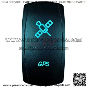 Laser Rocker Switch ?C GPS ?C On/Off LED Light ?C 12 Volt (Blue)